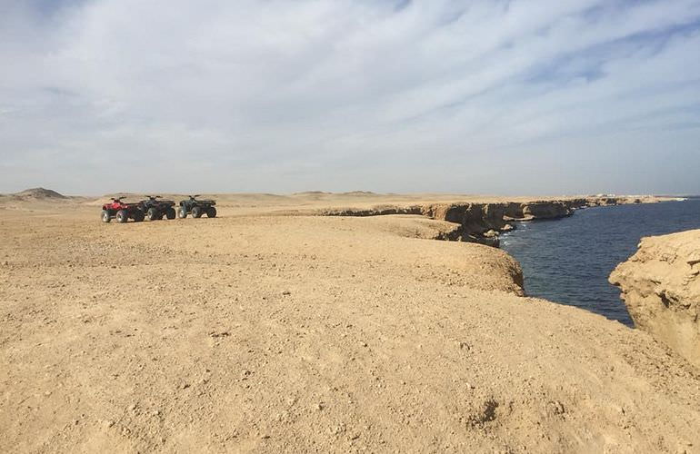 Privates Quad-Abenteuer am Strand bei Sonnenuntergang ab Safaga